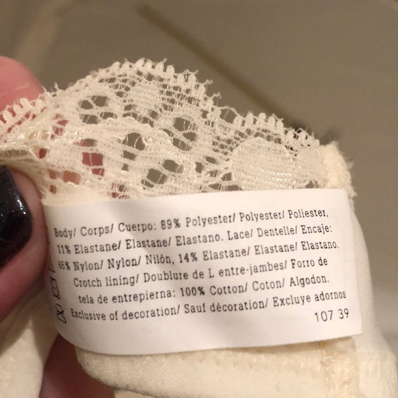 Maidenform Bodymates cream nylon thong panty - Picture 8 of 8